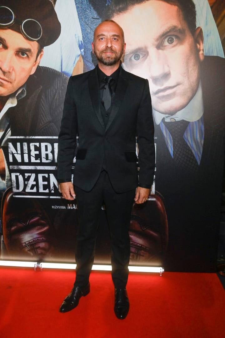Premiera filmu “Niebezpieczni dżentelmeni”: Tomasz Kot, Marcin Dorociński, Anita Werner z partnerem