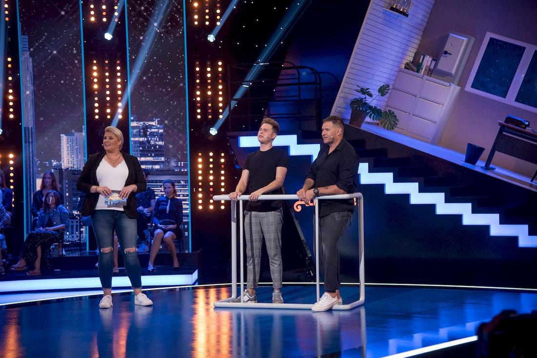 Adam Zdrójkowski na planie nowego programu TVP2