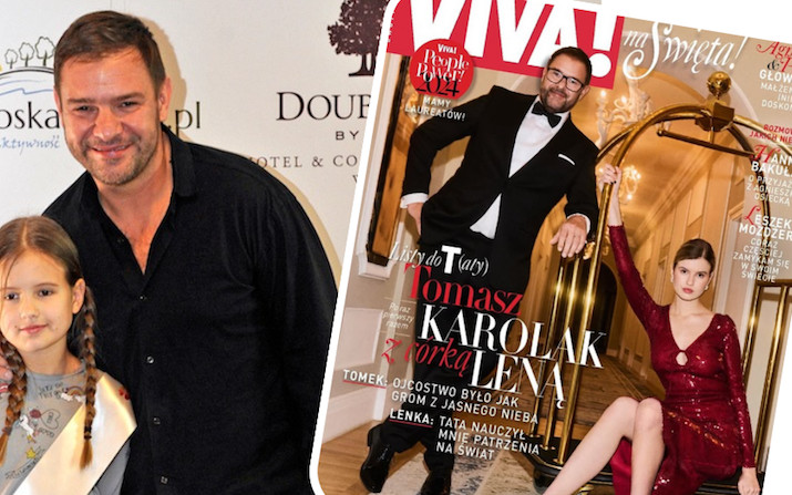 Tomasz Karolak z córką Leną na okładce „Vivy!”. 17-latka ZACHWYCA w cekinowej kreacji