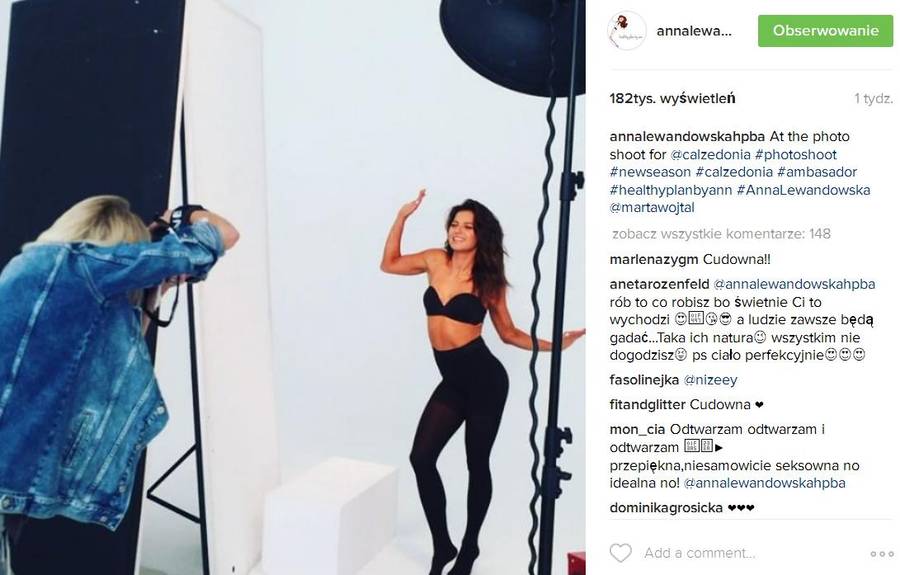 Co robi Anna Lewandowska, gdy jest po treningu?