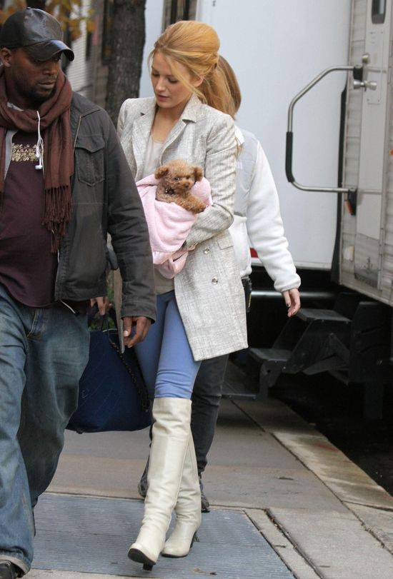 Blake Lively na planie serialu Plotkara