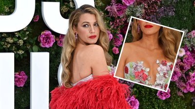 Blake Lively gwiazdą londyńskiej premiery filmu “It Ends With Us”. Zachwyciła kreacją z piór i kryształków!