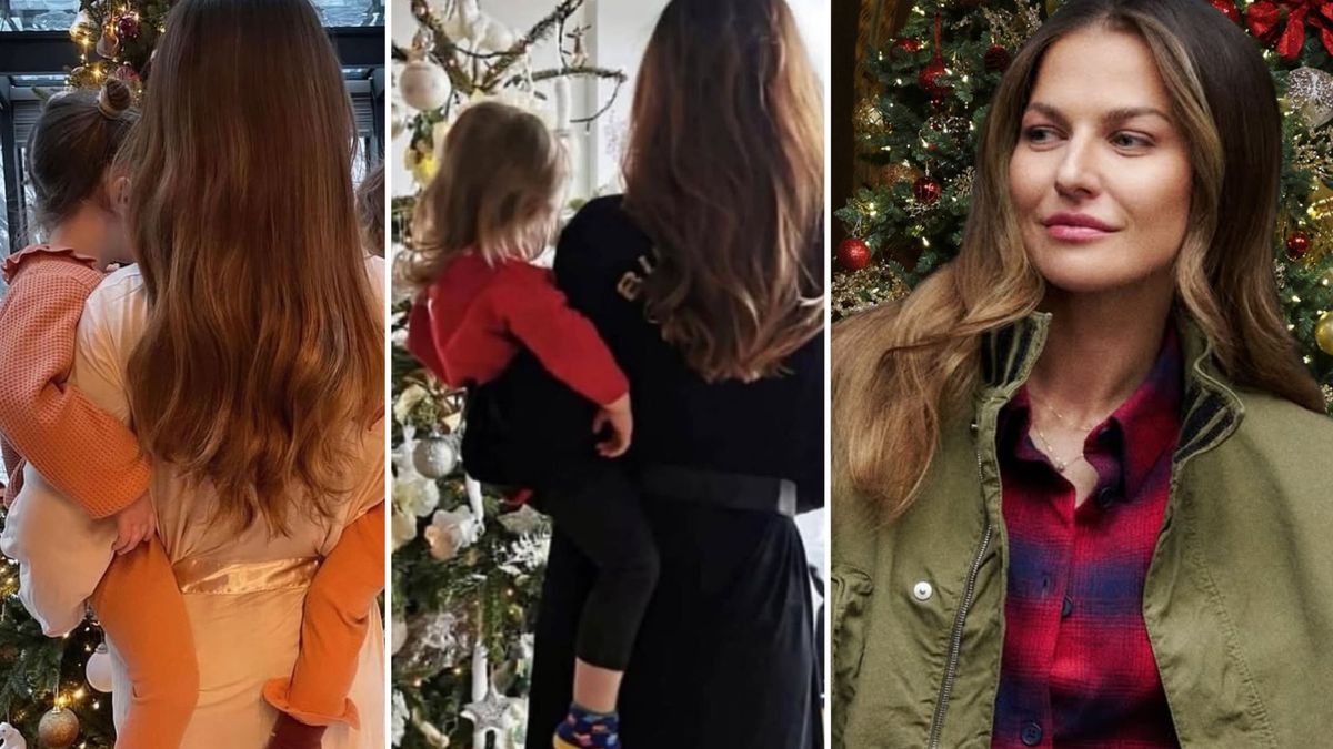 Anna Lewandowska odtwarza zdjęcie z córkami, fot. Instagram