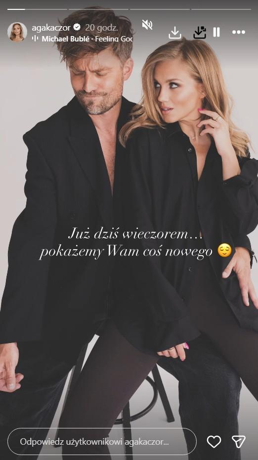 Agnieszka Kaczorowska stworzyła męskie perfumy z myślą o Marcinie Rogacewiczu, fot. Instagram