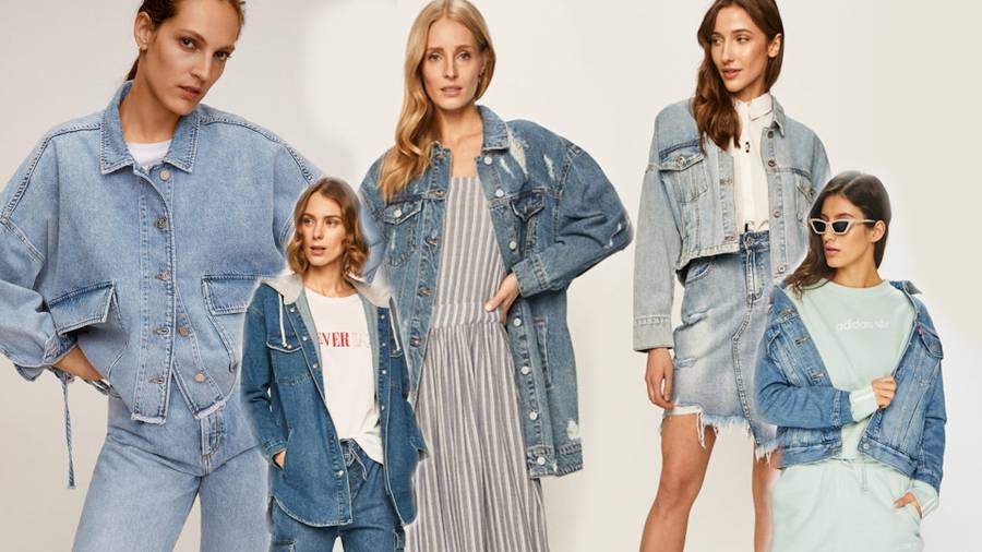 Modelka w jeansowej kurtce