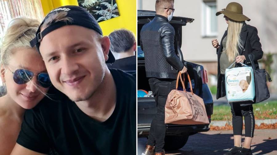Dawid Narożny z partnerką sfotografowani w drodze na PORODÓWKĘ (ZDJĘCIA)