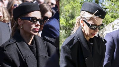 Doda w tłumie żałobników na uroczystościach pogrzebowych posła Łukasza Litewki