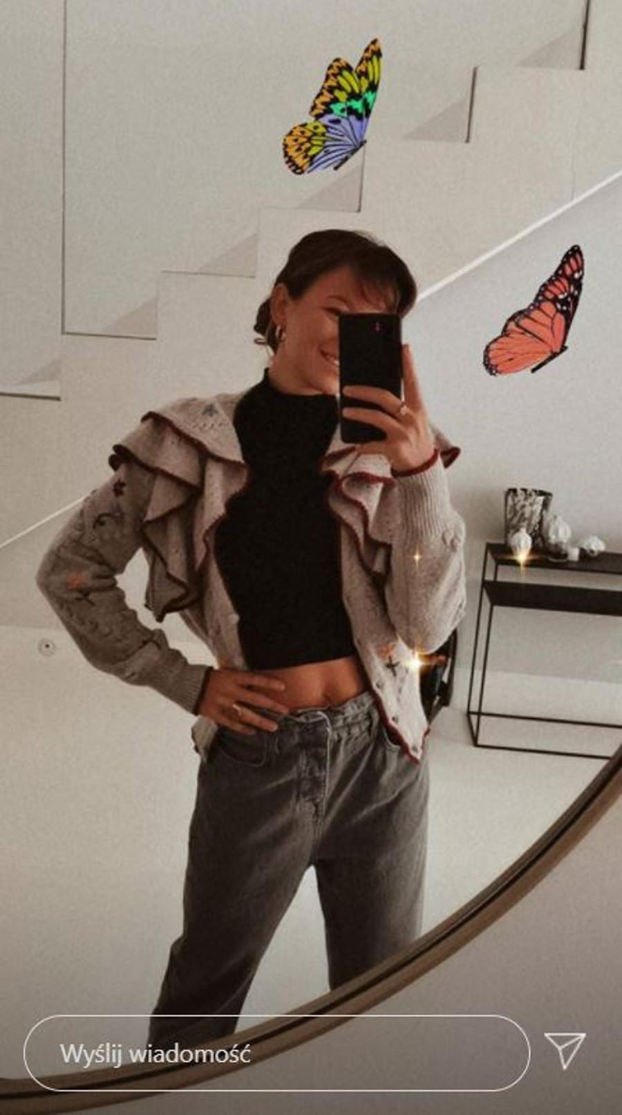 Ania Lewandowska pokazała płaski brzuch.