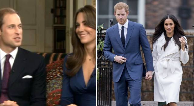 Czym różniły się zaręczyny Williama i Kate od Harry’ego i Meghan?