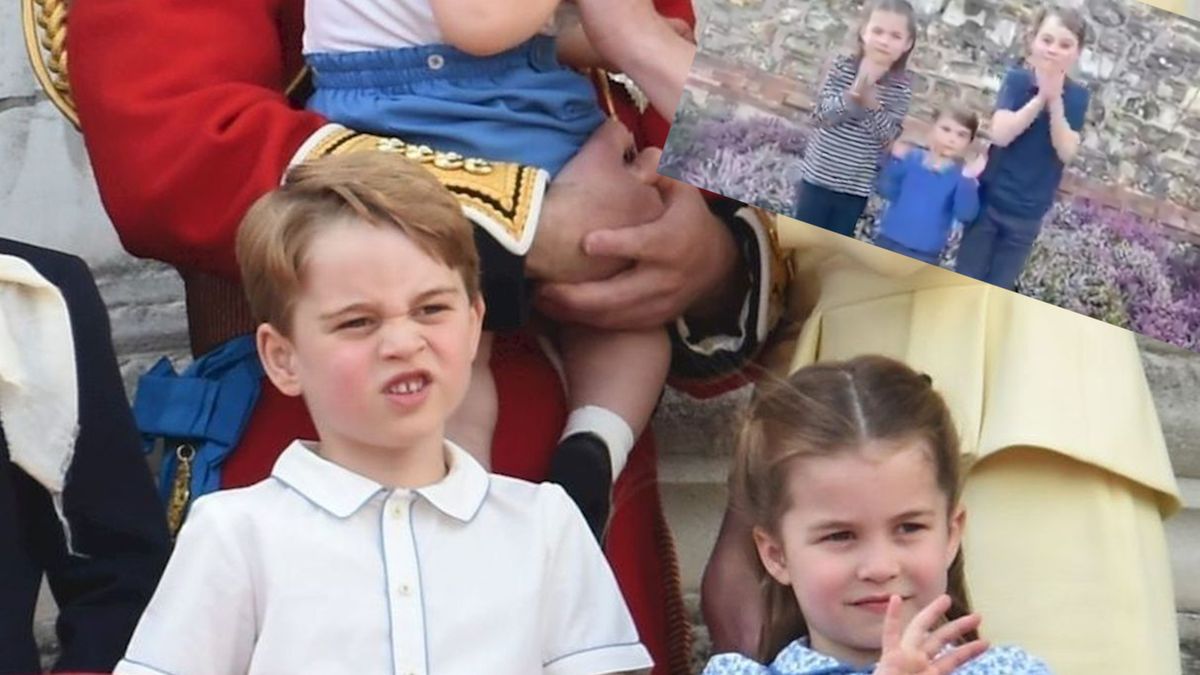 książę George, księżna Charlotte i książę Louis