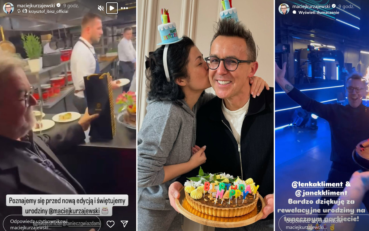 Ekipa Polsatu i “Tańca z Gwiazdami” świętuje 52. urodziny Maćka Kurzajewskiego! Pojawił się nawet sam Edward Miszczak