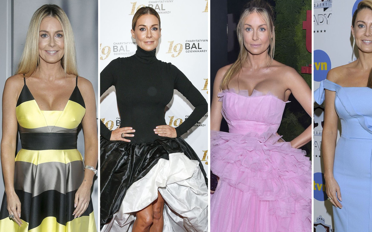 Małgorzata Rozenek-Majdan w długich sukniach