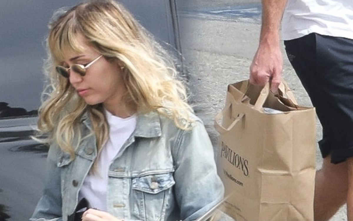 Tacy jak MY! Miley Cyrus i Liam Hemsworth robią zakupy spożywcze (ZDJĘCIA)