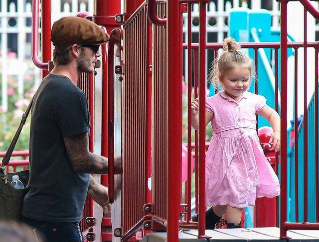 David Beckham z córeczką Harper Seven