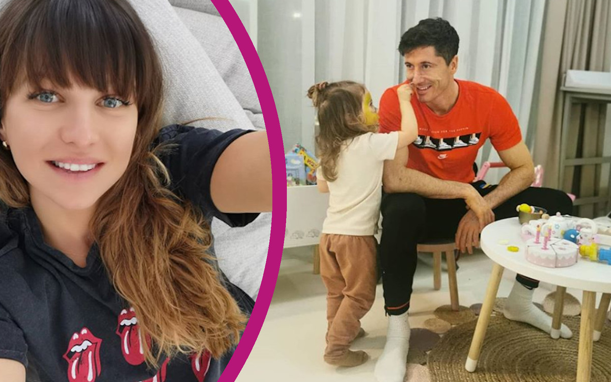 Robert Lewandowski wrócił na boisko. Tak KIBICOWAŁA mu Klara