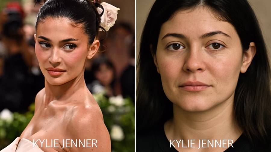 SZOK! Tak wyglądają gwiazdy bez zabiegów okiem IA. Kylie Jenner, Jennifer Lopez, Bella Hadid…(FOTO)