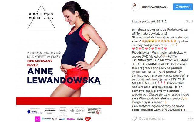 Film z Anną Lewandowską w ciąży wprawi Cię w OSŁUPIENIE