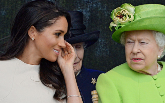 Księżna Meghan miała na sobie piękny prezent od królowej Elżbiety