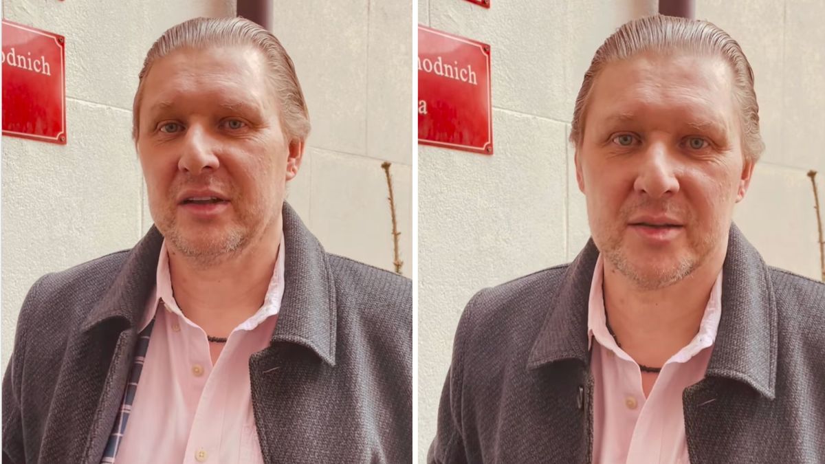 Nejman nadaje sprzed sądu