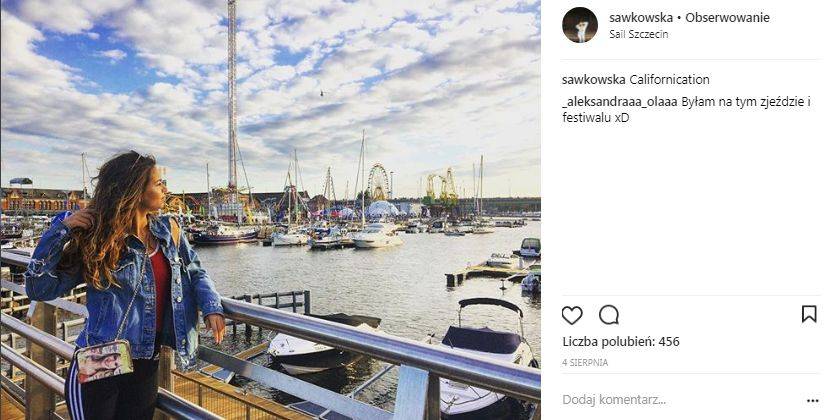 Karolina Sawka na Instagramie