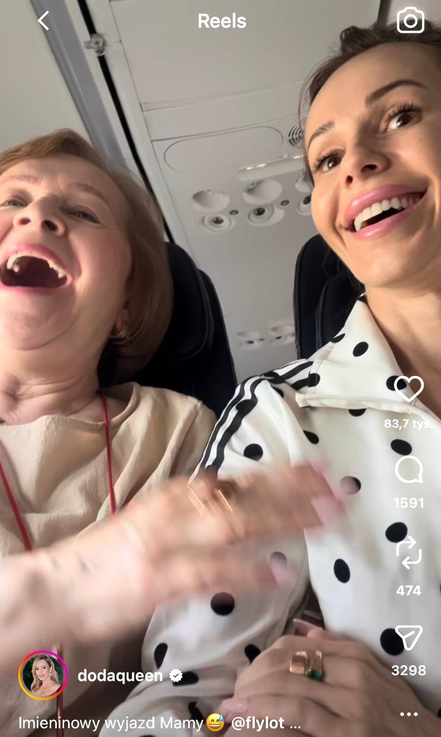 Doda z mamą Wandą w Hiszpanii, Instagram