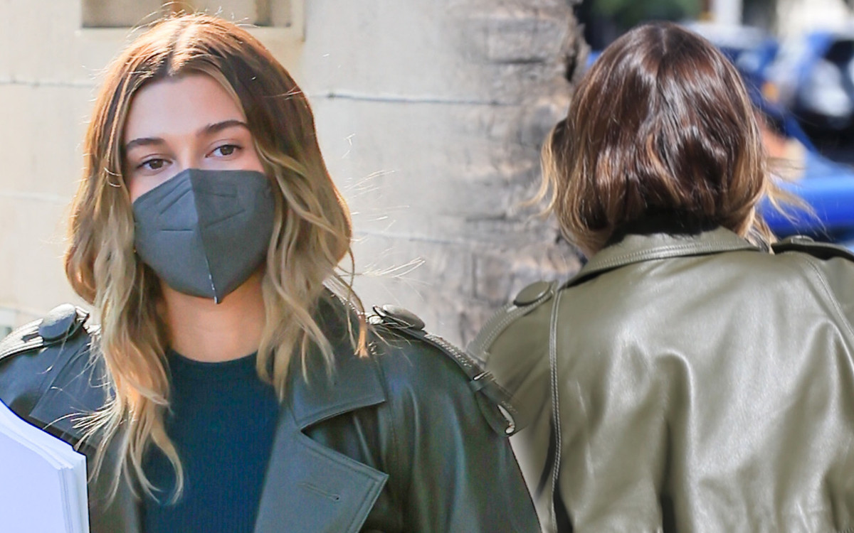 Ten płaszcz Hailey Bieber to HIT sezonu. Tak ubrała się na spotkanie biznesowe (ZDJĘCIA)