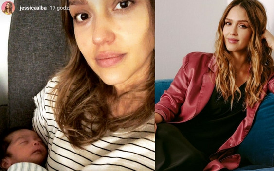 Jessica Alba pokazuje jak karmi piersią kilkutygodniowego synka!