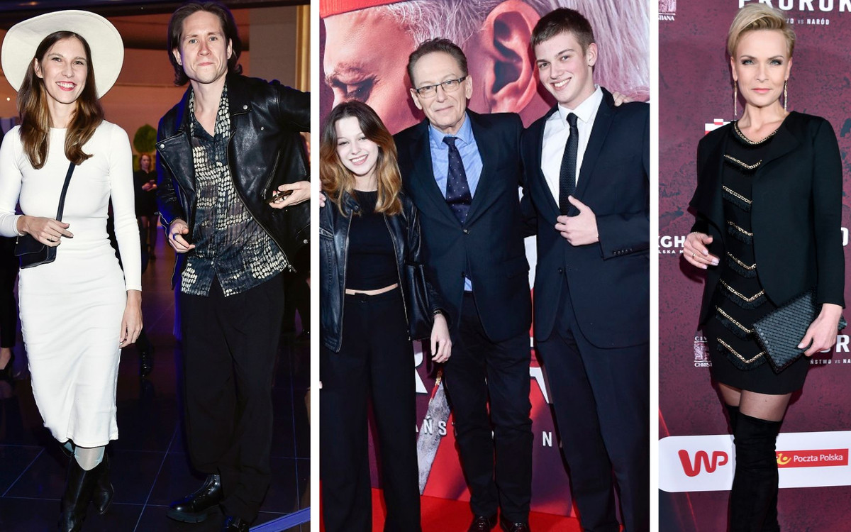 Premiera filmu “Prorok”. Jacek Borkowski z dziećmi na ściance – syn ma już 19 lat!