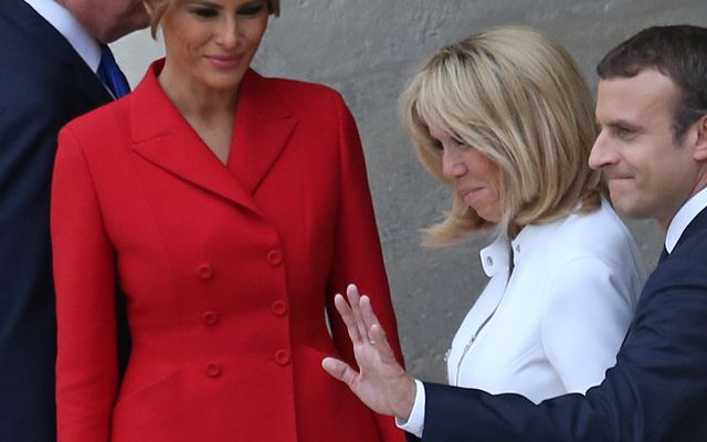 Spotkanie Trumpów i Macronów – jak wyglądały Pierwsze Damy?