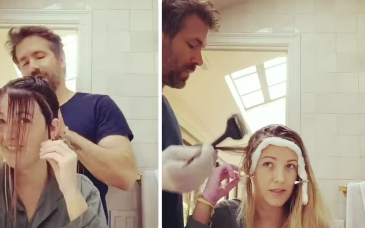 Ryan Reynolds wcielił się we fryzjera Blake Lively. Pofarbował jej włosy. “To się nazywa zaufanie”