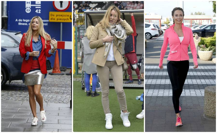 Małgorzata Rozenek w sportowych stylizacjach.