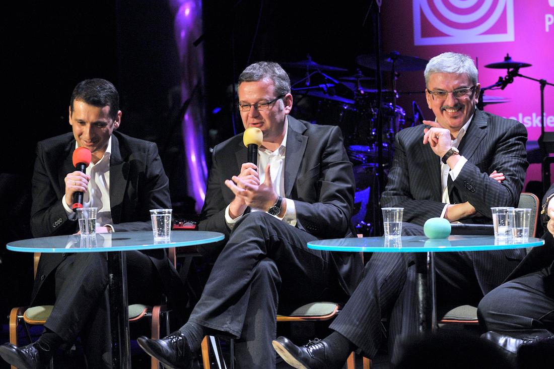 Marcin Łukawski, Artur Andrus, Marek Niedźwiedzki. Fot. Gałązka/AKPA Marcin Łukawski, Artur Andrus, Marek Niedźwiedzki. Fot. Gałązka/AKPA