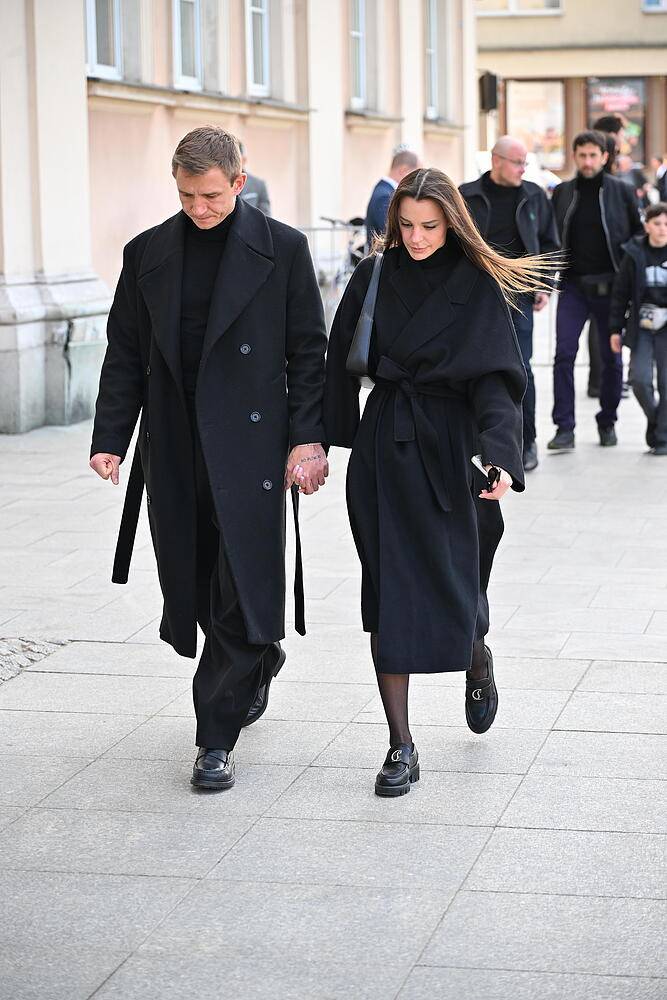 Rzeźniczakowie na pogrzebie Jacka Magiery