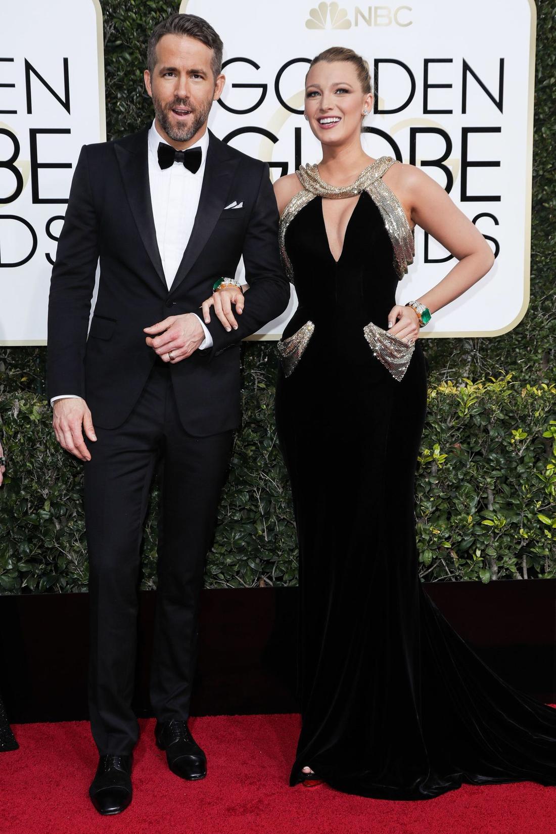 Ryan Reynolds i Blake Lively na czerwonym dywanie