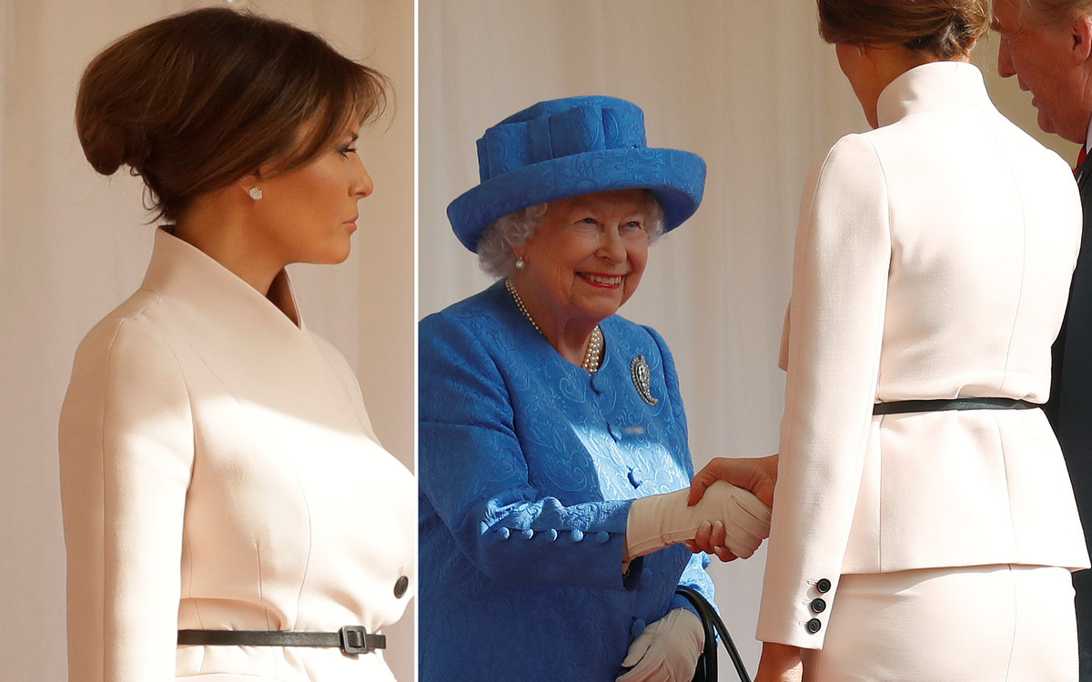 Donald Trump z żoną z wizytą u królowej Elżbiety