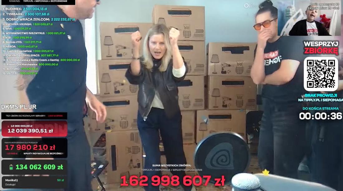 Małgorzata Kożuchowska znów wpadła w kartony, fot. YouTube.com