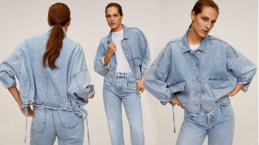 Modelka w jeansowej kurtce