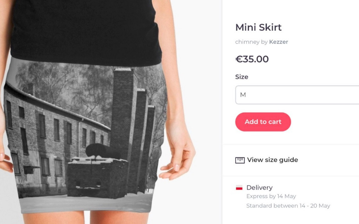 Już chyba nic nas nie zdziwi! Możesz teraz kupić spódniczkę i poduszkę ze zdjęciem Auschwitz