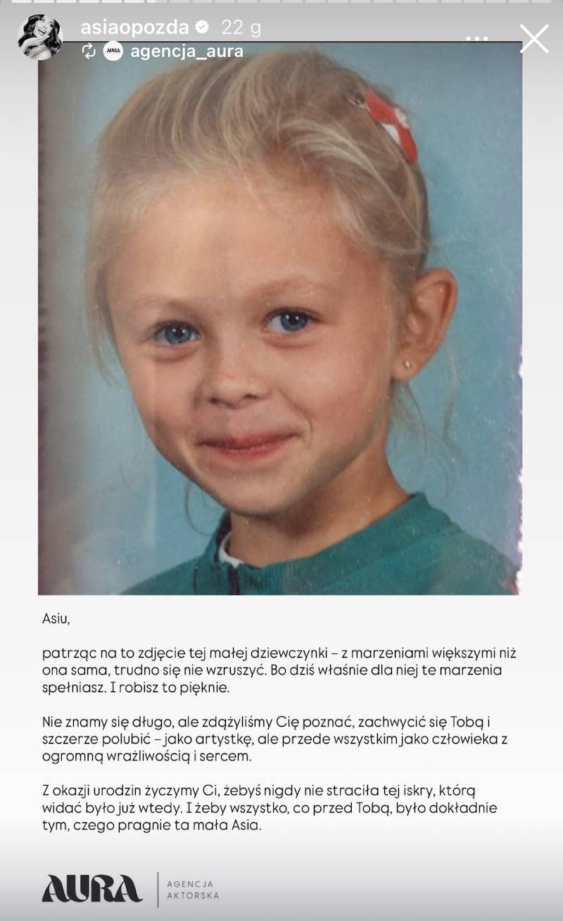 Joanna Opozda, fot.Instagram