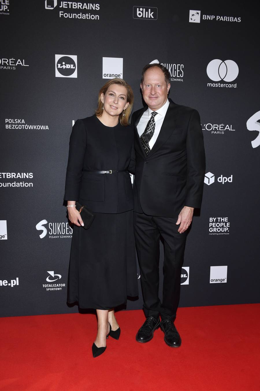 Olga Leonowicz i Mark Brzeziński na finałowej gali Sukces Pisany Szminką, fot. AKPA