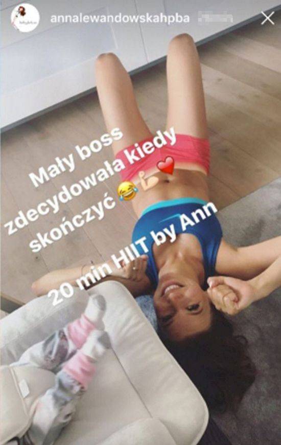 Anna Lewandowska musiała PRZERWAĆ treningi przez… Klarę!