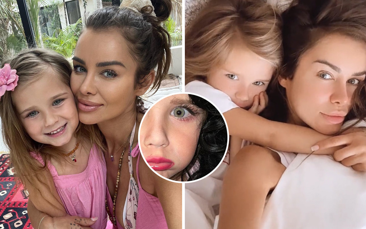 Natalia Siwiec wymalowała córkę! Brwi, sztuczne rzęsy, szminka i peruka. Przesadziła?