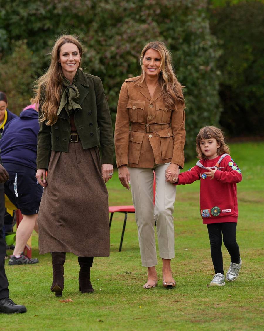 Melania Trump miała dzień pełen wrażeń w Londynie! Najpierw spotkanie z królową, a potem z księżną Kate