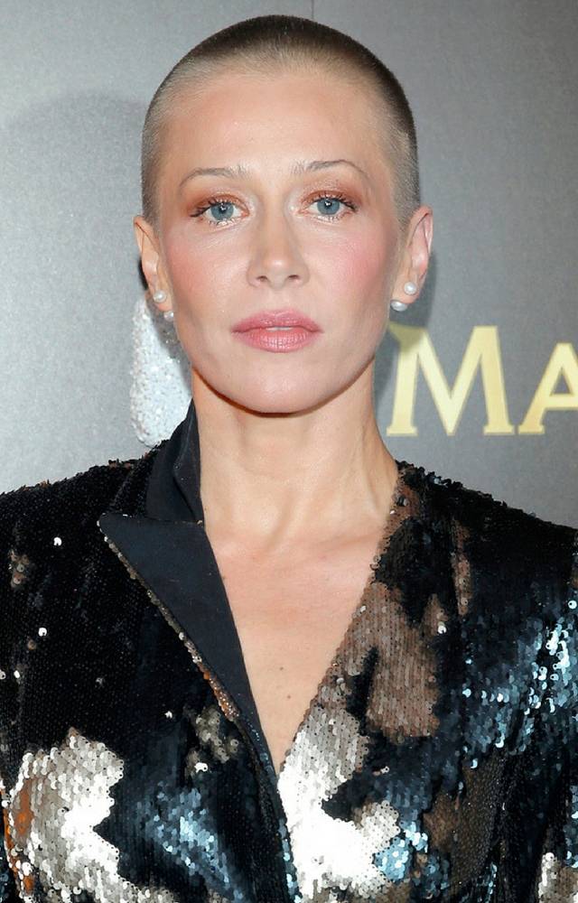 Prawie łysa Katarzyna Warnke na ściance!