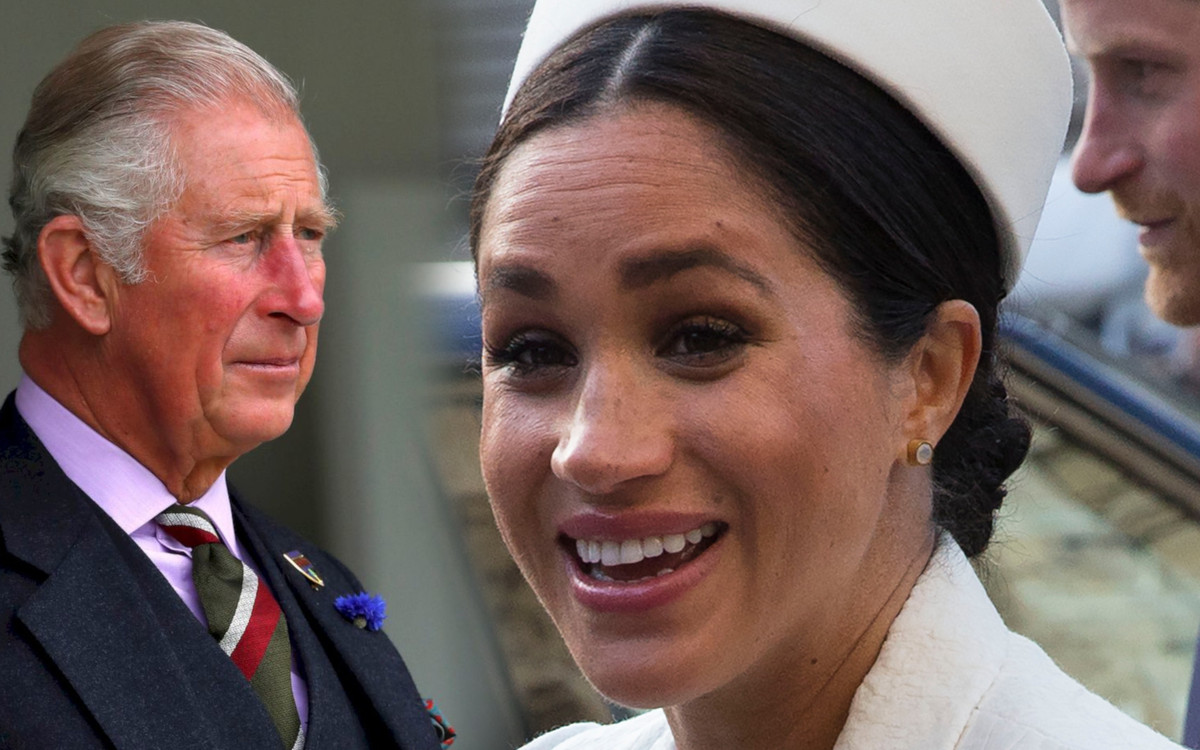 Meghan Markle wykonała DZIWNY gest, gdy zobaczyła Karola. Uznano to za WPADKĘ (VIDEO)