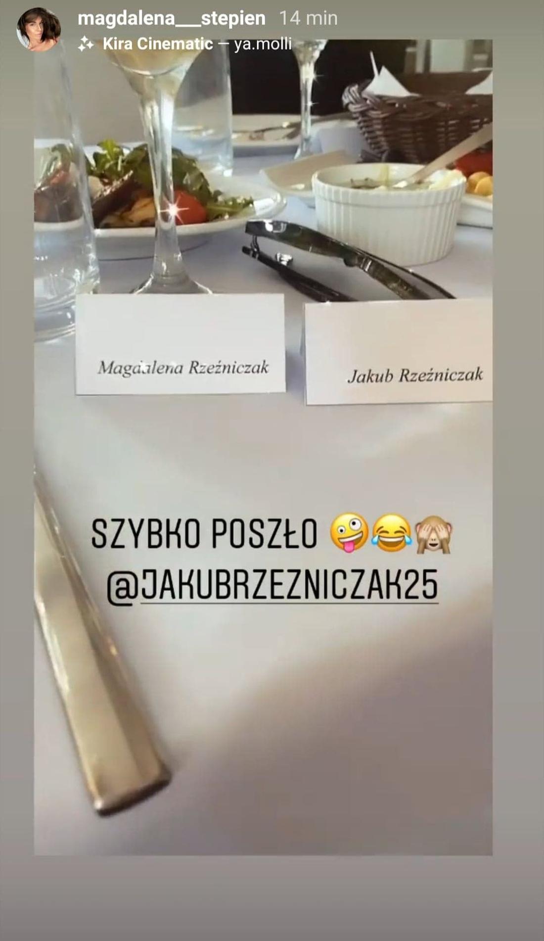Jakub Rzeźniczak wziął ślub z Magdą Stępień?