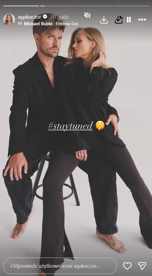 Agnieszka Kaczorowska stworzyła męskie perfumy z myślą o Marcinie Rogacewiczu, fot. Instagram