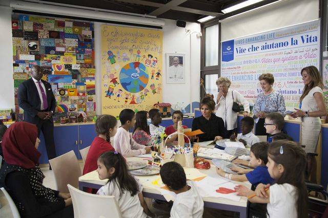 Melania Trump w szpitalu Dzieciątka Jezus w Rzymie