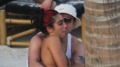 Lourdes Leon, córka Madonny w skąpym BIKINI. Całuje się z chłopakiem na plaży (ZDJĘCIA)