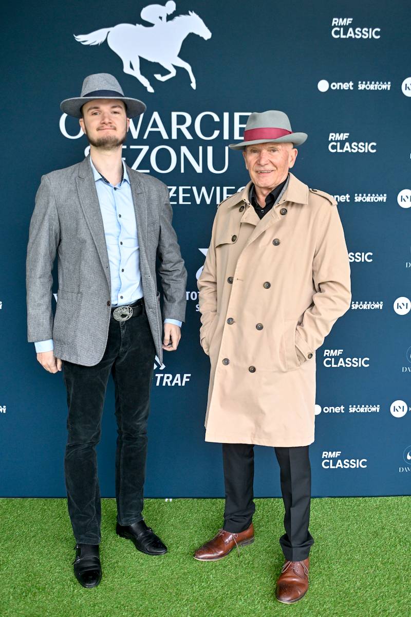 Otwarcie sezonu wyścigowego. Marek Siudym z synem Tadeuszem, Kamińska-Radomska z partnerem…